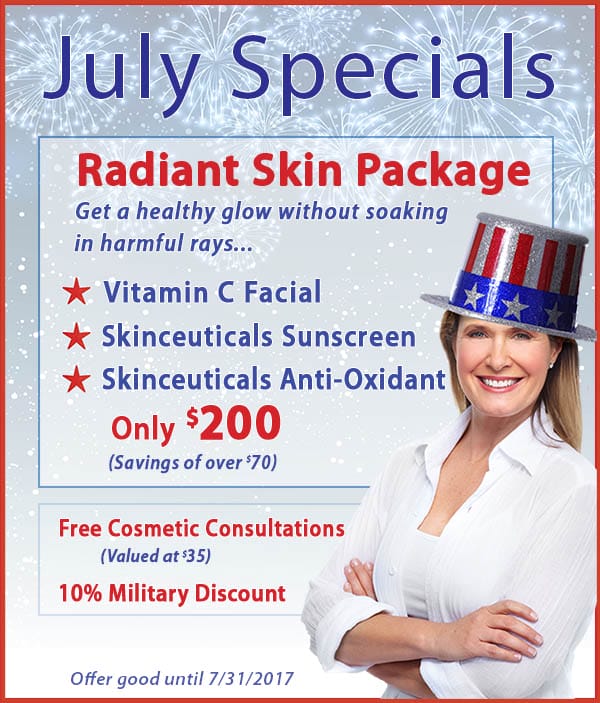 Radiant Skin with July Specials